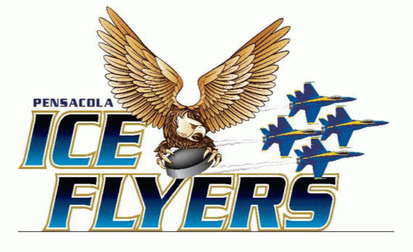pensacola ice flyers 2009-2012 primary logo iron on transfers for T-shirts